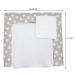 Tuptam Changing Pad with 2 Terry Trains - Gray Large White Stars 65x75 cm - Ideal for Baby Comfort & International Shipping - Buy Online on GoSupps.com