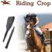 RIDIN Genuine Leather Riding Crop for Horses - Equestrian Whip in Black - Buy Online on GoSupps.com