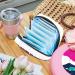 GIAPB Sanitary Napkin Storage Bag American Independence Day Color - Period Tampon Makeup Pad Pouch - Buy Online on GoSupps.com
