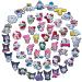 hitioCC 50 Pcs Crock Shoe Charms for Kids Girls, Cute Kitty Shoe Charms for Party Favors Gifts, Pink kawaii Shoe Charms for Wristband Bracelets Sandals Decoration Accessories. 50 Pcs Cute Kitty Charms