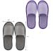 Frcctre 16 Pairs Disposable Cotton Linen Spa Slippers for Women and Men - Non-Slip Open Toe Slippers for Travel, Hotel, Home - Gray/Purple - Buy Online on GoSupps.com