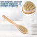 VOCOSTE Double Sided Bath Brush Back Scrubber - Long Handle - Brown - 14.6 Inches - Buy Online on GoSupps.com