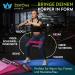 Zenone Sports Fitness Straps - 3 Set Resistance Bands for Strength Training & Yoga | Fabric Leg & Arm Resistance Tapes | Includes E-Book & Workout Guide | Berry Color - Buy Online on GoSupps.com
