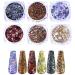 Lot de 6 poudres de couleur d licates pour ongles