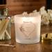 Personalised Large Double Wick Wedding Candle Gift with Rose Gold Heart (French Cade Lavender) - Buy Online on GoSupps.com