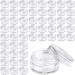 GEESUI transparent empty D schen 50 pieces of creams 5ml trial flares cosmetics mini cream sprouts with screw cap for cosmetics lip balm lotion cream mini candles cosmetics (transparent)