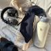 Stainless Steel 1L Drinking Bottle with Straw & Pill Box - Insulated Sport Thermos for Gym - Gray - Buy Online on GoSupps.com