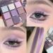 New Smoke Purple 9 Colors Eyeshadow Palette - Waterproof Matte & Pearlescent Grey Purple Makeup - Korean Beauty Essentials - Buy Online on GoSupps.com