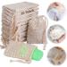 AWAGAS 30 pieces of soap bags organic sisal soap bags Seifenbetze with a cord train 100% natural sisal soap sacks for foaming and drying the soap peeling massage face body shower