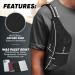 RUVO Fell-Hand Pocket - Stylish Black Belt Bag for Men & Women | Maximum Storage with 4 Zippered Compartments | Ideal for All Activities - Buy Online on GoSupps.com