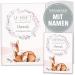 OLG's U-magazine and vaccination passport envelopes SET Rehkitz nice set for children personalized with names nice gift idea design lusy U-magazine set 3-part LUSY
