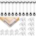 KP's Baby Safety Kit - 26 Pack Child Proofing Kit with Child Locks for Cabinets (10) Baby Proof Outlet Covers (8) Corner Protectors(8) - Extra 10 +12 Adhesives (Black)