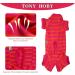 Tony Hoby Dog Shirts for Small & Medium Dogs | Soft Breathable Dog T-Shirt Suit with Stripes - Red (M) - Buy Online on GoSupps.com