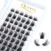 Eyelash single quewel individual eyelash cluster lashes d curl mix8-16 eyelash segments wide foundation individual eyelashes for eyes make-up diy eyelash extensions (of course 03-d-mix) 1 piece (1 Pack) natural 03-D mix 8-16mm