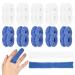 20 Pack First Aid Tublar Bandage Finger Roll Tubular Bandage Dressings Finger Bandage Tubular Finger Dressings Finger Cots Buddies Blue White Bandages for Finger Sprains and Swelling 15 x 600mm
