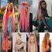 YDDM 20 Inch Pre Stretched Braiding Hair Extensions - 3 Pack Pink Jumbo Braids for Art Hair Styles - Buy Online on GoSupps.com