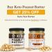 Keto Peanut Butter with Macadamia Nuts and MCT Oil 10oz - Low Carb Nut Butter Spread Fat Bomb Snack - Buy Online on GoSupps.com
