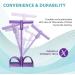 Pedal Resistance Band - 4-Tube Ankle Puller Fitness Trainer for Women - Multifunctional Workout Tension Rope for Abdomen, Waist, Arm, and Tummy Exercise - Buy Online on GoSupps.com