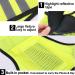 High Visibility Reflective Night Running Vest | Adjustable Strap | Lightweight & Breathable | Safety for Running, Jogging, Cycling, Hiking, Walking - Yellow - Buy Online on GoSupps.com