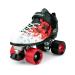 Riedell Skates - Dart Pixel - Quad Roller Speed Skate Black & Red 14