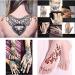 Temporary Tattoo Set: 4 Cones, 3 Colors, 20 Stencils, 1 Bottle, 4 Nozzles - Buy Online on GoSupps.com
