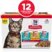 Hill's Science Diet Wet Cat Food Pouches Variety Pack 12 Count - 1 Pack - Buy Online on GoSupps.com