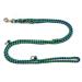 Dog leash double leash training leash for medium dogs up to 45 kg over 39 colors very stable (2.80 m Miami) 2.80 m blue-green