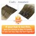 Runature Remy Clip-In Hair Extensions - Blonde Balayage 35cm | Invisible Real Hair 7PCs 120g #8/60BA - Buy Online on GoSupps.com