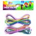Gosu Toys Rainbow Chinese Jump Ropes Bundle Pack for Kids Outdoor Indoor Play 1 Pack (2 Jumpropes)