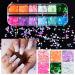 Kalolary 36 Boxes 3D Heart Nail Art Sequins Glitter - Colorful Holographic Sparkle for Valentine's Day Nail Art & Makeup - Buy Online on GoSupps.com