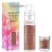 AOOWU Glitter powder for body and face with refills - Makeup spray for hair lips nails body (coloured)