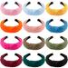 SIQUK 12 Pieces Knotted Headband Wide Turban Headbands Top Knot Headband Cross Knot Headbands for Womem and Girls  12 Colors Plain Multicolors