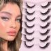 Fox Eye Lashes - EYDEVRO 15mm Mink Angel Wing False Eyelashes for Natural Cat Eye Look - Buy Online on GoSupps.com