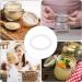Sourcing Map Silicone Seals for Mason Jar 12pcs - Leak Proof Rubber Gasket for Glass Jars Standard Mouth - White 70mm - Buy Online on GoSupps.com