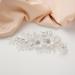 AW BRIDAL Rhinestone Wedding Hair Comb - Crystal Flower Hair Clip for Brides (Silver) - Buy Online on GoSupps.com