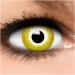FUNZERA Colored Contact Lenses Halloween Yellow AVATAR 2 pieces (1 pair) Non-prescription easy-to-insert yellow lenses 2 x colored contact lenses for cosplay carnival anime
