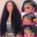 20 Inch Deep Wave Lace Front Human Hair Wig - Brazilian Virgin Hair, HD Transparent Lace, Pre Plucked, Natural Black - Glueless Wet and Wavy Style for Women - Buy Online on GoSupps.com