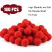 TUPARKA 100 Pcs 1 Inch Red Craft Pom Poms for DIY Art Projects - Buy Online on GoSupps.com