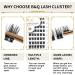 B&Q D Curl Cluster Lashes | 72 Natural Eyelash Clusters for DIY Extensions | Soft Fluffy Individual Clusters | UK-FD-B45-D-8-16MIX - Buy Online on GoSupps.com