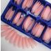 Nude Pink Long Coffin False Nails - 100pc Colored Acrylic Tips for Women & Girls | Press on Ballerina Shape Manicure DIY - Buy Online on GoSupps.com