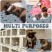 8 Piece Bulk Guinea Pig Pee Pad | Reusable & Washable Cage Liners with Star Patterns | Absorbent Fleece Bedding & Non-Slip Mats for Cages | 18 x 24 Inch - Buy Online on GoSupps.com