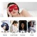 Drizzle Cat Eye Mask - Natural Silk Sleep Mask for Cute and Soft Sleeping (Red) - Buy Online on GoSupps.com