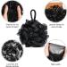KPSHIRE Pack of 4 Shower Puff Bath Sponge - Extra Soft Shower Loofah for Cleaning & Exfoliating | Black Skin Cleaning Shower Sponge - Comfortable Body Scrubber | Body Scrunchies for Baby & Adults Black Pack of 4 - Buy Online on GoSupps.com