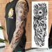 CUTELIILI Halloween Temporary Tattoo 18 Sheets - Full Sleeve & Half Arm Designs, Waterproof and Realistic Fake Tattoos for Men and Women - Great Christmas Gift - Buy Online on GoSupps.com
