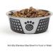 PetRageous 13097 Fiji Stainless Steel Non-Slip Dog Bowl - Grey, Medium | Dishwasher Safe - Buy Online on GoSupps.com