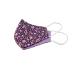 Double-Layer Reusable Reversible Cotton Facemask - Extra Soft Ear Loops (Violet Pink Roses) | International Shipping Available - Buy Online on GoSupps.com