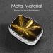 Golden Cannabis Printing Pill Case - 2 Compartment Travel Pill Box for Purse & Pocket | Cute Travel Organizer Gifts - Buy Online on GoSupps.com