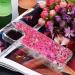 Tivenfezk Nadoli Glitter Drive Sand Shell for iPhone 15 Pro Max - Shockproof TPU Bumper Case Liquid Quicksand Design Transparent Pink Protective Cover - Buy Online on GoSupps.com