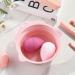 Foldable Silicone Makeup Brush Cleaner Bowl - 2 Pieces Portable Tool for Brushes Sponges & Puffs (Pink Gray) - Ideal for Travel - Buy Online on GoSupps.com