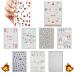 Christmas Nail Stickers Nail Decals 9 Sheet Nails Art Stickers Self Adhesive 3D Snowflake Nail Stickers for Women Merry Christmas Nail Art Supplies
